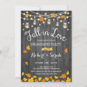 Rustikaler Rückgang der Liebe Engagement Partei Einladung (Vorderseite)