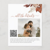 Rustikaler Rückgang der Liebe HAUSHALT Einladung H (Rückseite)