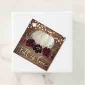 Rustikaler Rückgang der Liebe Pumpkin Danke für Ta Geschenkanhänger (Beispiel)