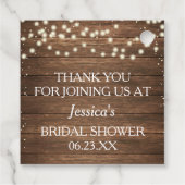 Rustikaler Rückgang der Liebe Pumpkin Danke für Ta Geschenkanhänger (Rückseite)