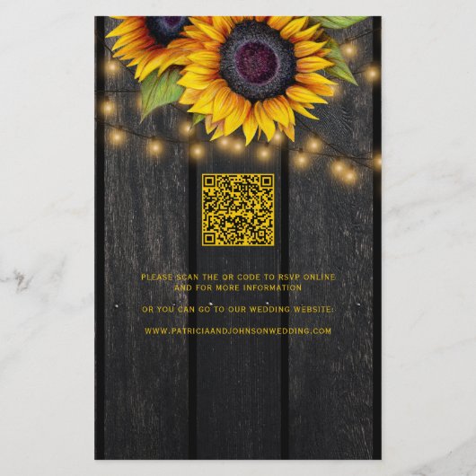 Rustikaler Rückgang der Liebe QR-Code in einer Hoc (Rückseite)