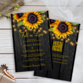 Rustikaler Rückgang der Liebe QR-Code in einer Hoc