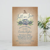 Rustikaler Rückgang des Brautparty der Liebe Blaue (Stehend Vorderseite)