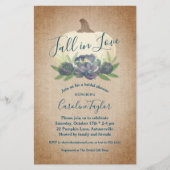 Rustikaler Rückgang des Brautparty der Liebe Blaue (Vorderseite)