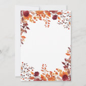 Rustikaler Rückgang in der Liebe Herbstdusche Einl Einladung (Rückseite)