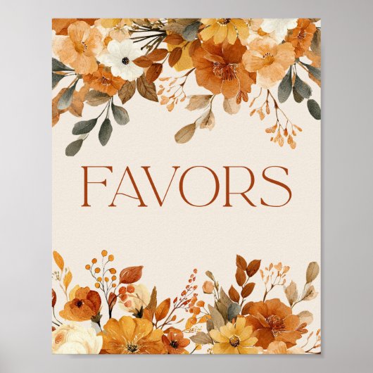 Rustikaler Rückgang in der Liebe Wasserfarbener Hu Poster (Vorne)