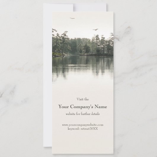 Rustikaler Rückzug aus der Wirtschaft oder der Kir Einladung (Rückseite)