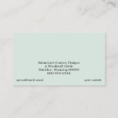 Rustikaler Rundsägehandwerker QR Code Visitenkarte (Rückseite)