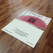 Rustikaler Rundsägehandwerker QR Code Visitenkarte