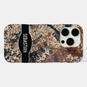 Rustikaler, rustikaler, Abstrakter Textur-Individu Case-Mate iPhone Hülle (Rückseite (Horizontal))