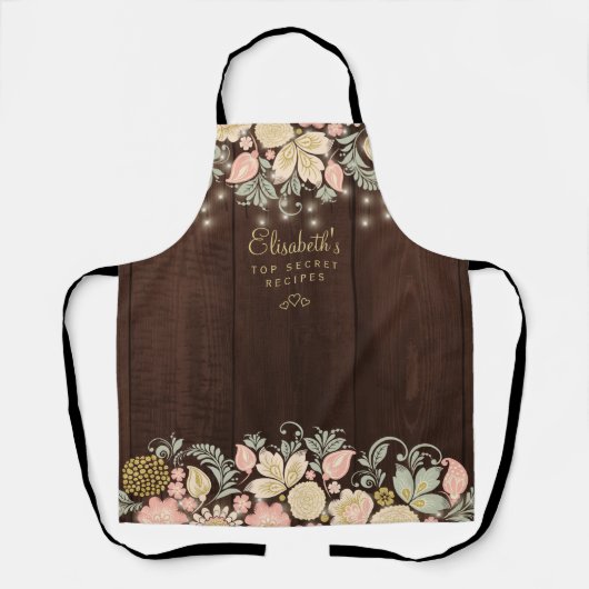 Rustikaler, rustikaler Koch Schürze (Vorderseite)