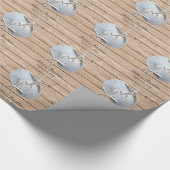 Rustikaler Sand Dollar Starfish Geschenkwrake Geschenkpapier (Ecke)