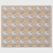 Rustikaler Sand Dollar Starfish Geschenkwrake Geschenkpapier (Flach)