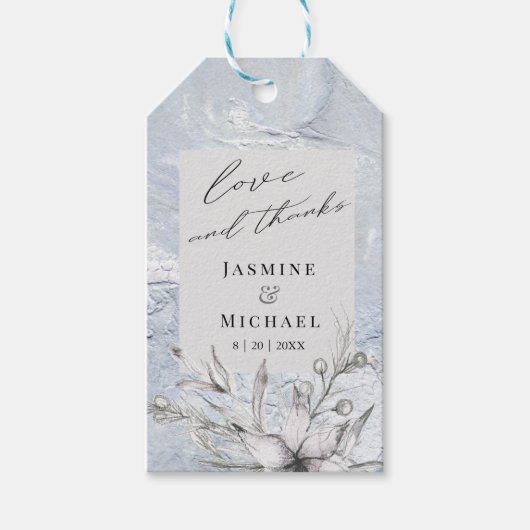 rustikaler Schablone Geschenkanhänger (Vorderseite)