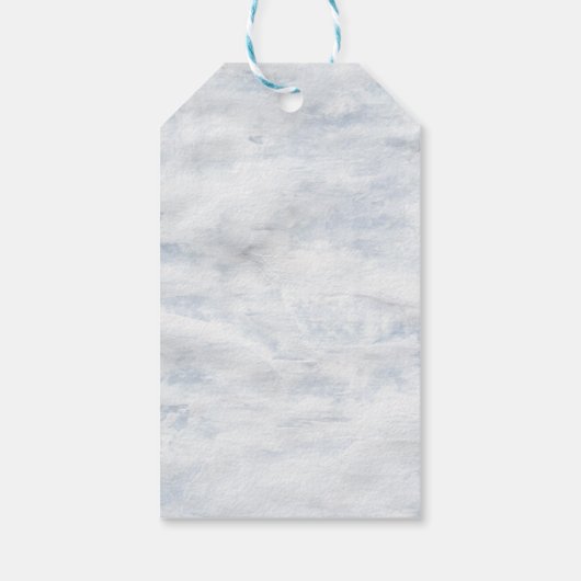 rustikaler Schablone Geschenkanhänger (Rückseite)