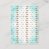 Rustikaler Schädel und Pfeil | Das ist ein Junge | Begleitkarte (Rückseite)