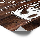 Rustikaler Schick Das PARTY ist diese Art der Besc Poster (Ecke)