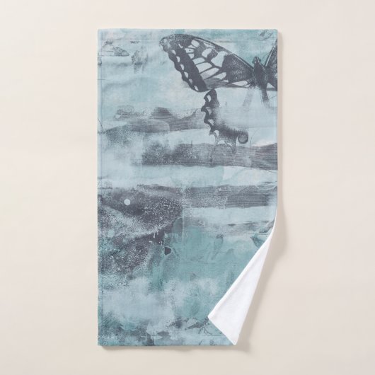 Rustikaler Schmetterling Badhandtuch Set (Handtuch)