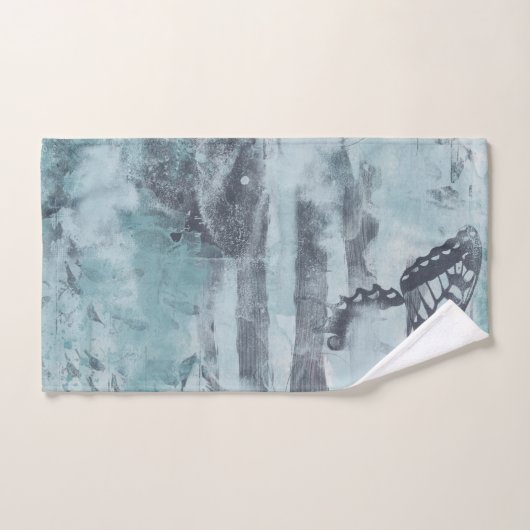 Rustikaler Schmetterling Badhandtuch Set (Handtuch)