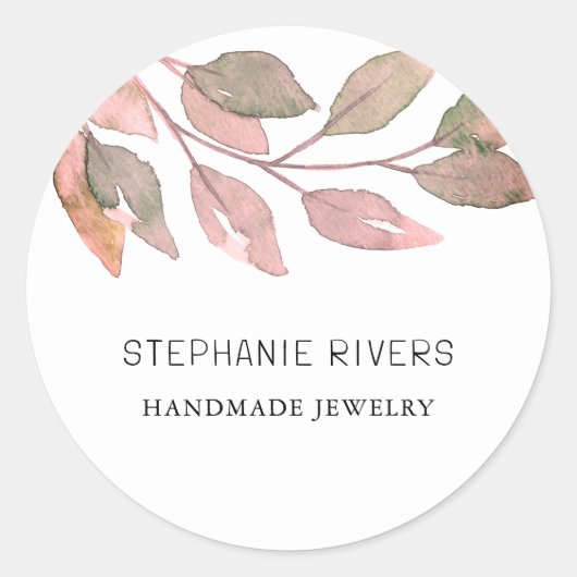 Rustikaler Schmuck Runder Aufkleber (Vorderseite)