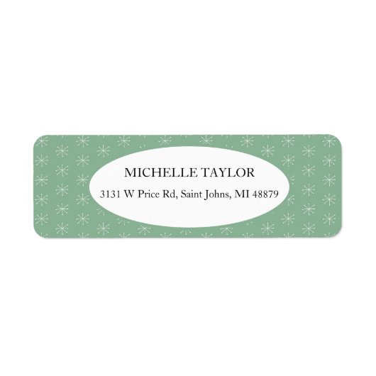 Rustikaler Schnee auf Grün (Vorne)