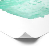 Rustikaler Schnee immergrüne Winterszene auf Perga Poster (Ecke)