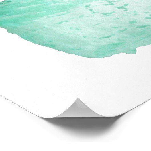 Rustikaler Schnee immergrüne Winterszene auf Perga Poster (Ecke)