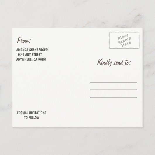 Rustikaler Schnee in der grünen Laterne Speichern  Ankündigungspostkarte (Rückseite)