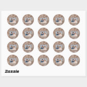 Rustikaler Schneefall - Circle Sticker (Blatt)