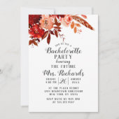 Rustikaler Schönheitsblumenladen Junggeselinnen-Ab Einladung (Vorderseite)
