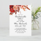 Rustikaler Schönheitsblumenladen Junggeselinnen-Ab Einladung (Stehend Vorderseite)