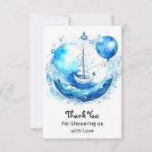 Rustikaler Schönheitssalon: Kinderdusche Dankeskarte (Vorderseite)