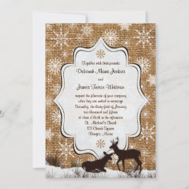 Rustikaler Schoß, Schneeflocken und Einladung zur 