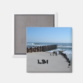Rustikaler Schott am Strand Magnet (Vorderseite/Rückseite)