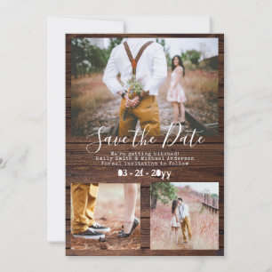 Rustikaler SchreibmaschinenSchriftart Save the Dat Date