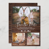 Rustikaler SchreibmaschinenSchriftart Save the Dat Save The Date (Vorne/Hinten)