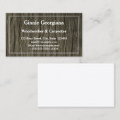 Rustikaler Schreiner, Holzarbeiter, Baumpflege Visitenkarte (Vorne/Hinten)