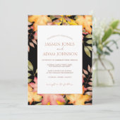 Rustikaler Schwarzer Herbst Herbstwoche Einladung (Stehend Vorderseite)