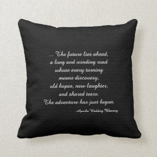 Rustikaler schwarzer kissen