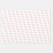 Rustikaler Schwarzer Rentier mit Schwarz-Weiß-Tart Geschenkpapier Set (Vorderseite 3)