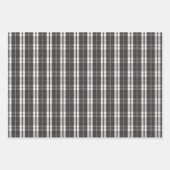 Rustikaler Schwarzer Rentier mit Schwarz-Weiß-Tart Geschenkpapier Set (Vorderseite 2)