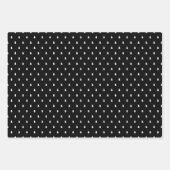 Rustikaler Schwarzer Tartan Kariert Frohe Weihnach Geschenkpapier Set (Vorderseite 3)