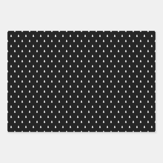 Rustikaler Schwarzer Tartan Kariert Frohe Weihnach Geschenkpapier Set (Vorderseite 3)