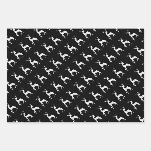 Rustikaler Schwarzer und Goldweiher Geschenkpapier Set (Vorderseite 3)