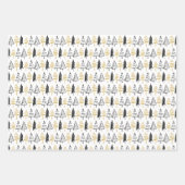 Rustikaler Schwarzer und Goldweiher Geschenkpapier Set (Vorderseite 2)