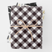 Rustikaler Schwarzer und Goldweiher Geschenkpapier Set (Beispiel)