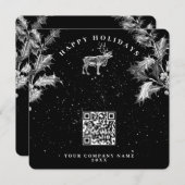 Rustikaler Schwarzurlaub - QR-Code Weihnachten (Vorne/Hinten)