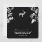 Rustikaler Schwarzurlaub - QR-Code Weihnachten (Rückseite)