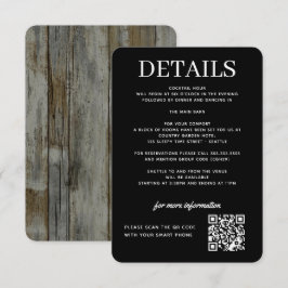 Rustikaler Schwarzwald Begleitkarte