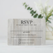 Rustikaler Schwarzwald RSVP Karte (Stehend Vorderseite)